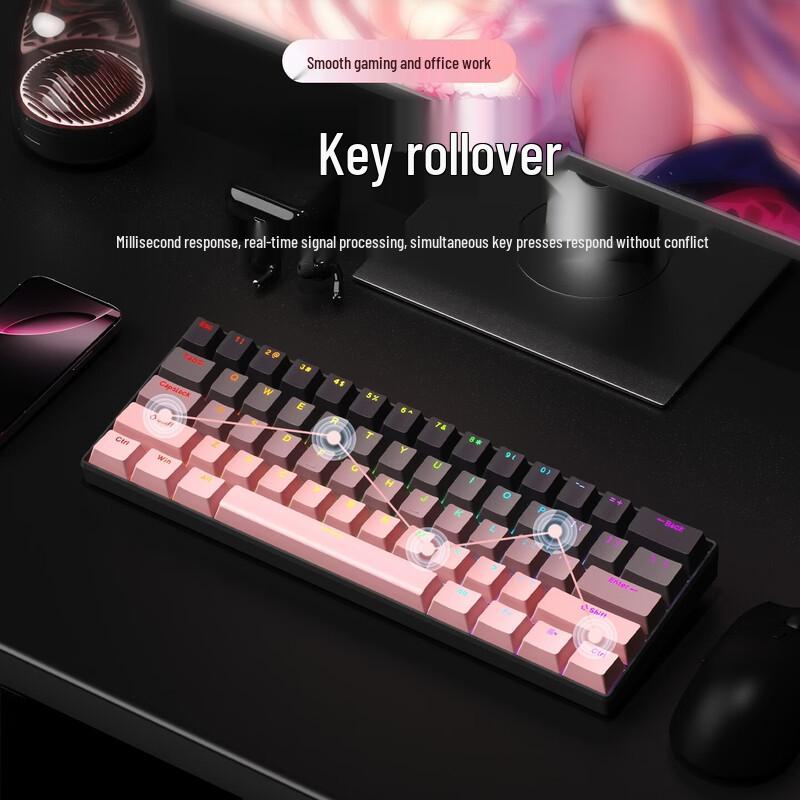 OLOEY 61-Key Triple-Mode Wireless Mechanical Keyboard