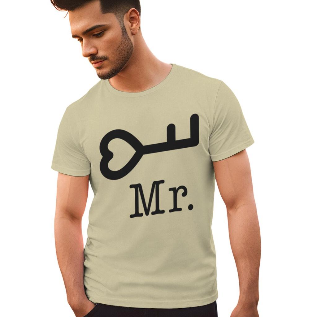 Fun Lock and Key Print Couple Matching Tshirt Men Women Marriage Anniversary Tee Fashion Short Sleeve Valentine Gift Streetwear