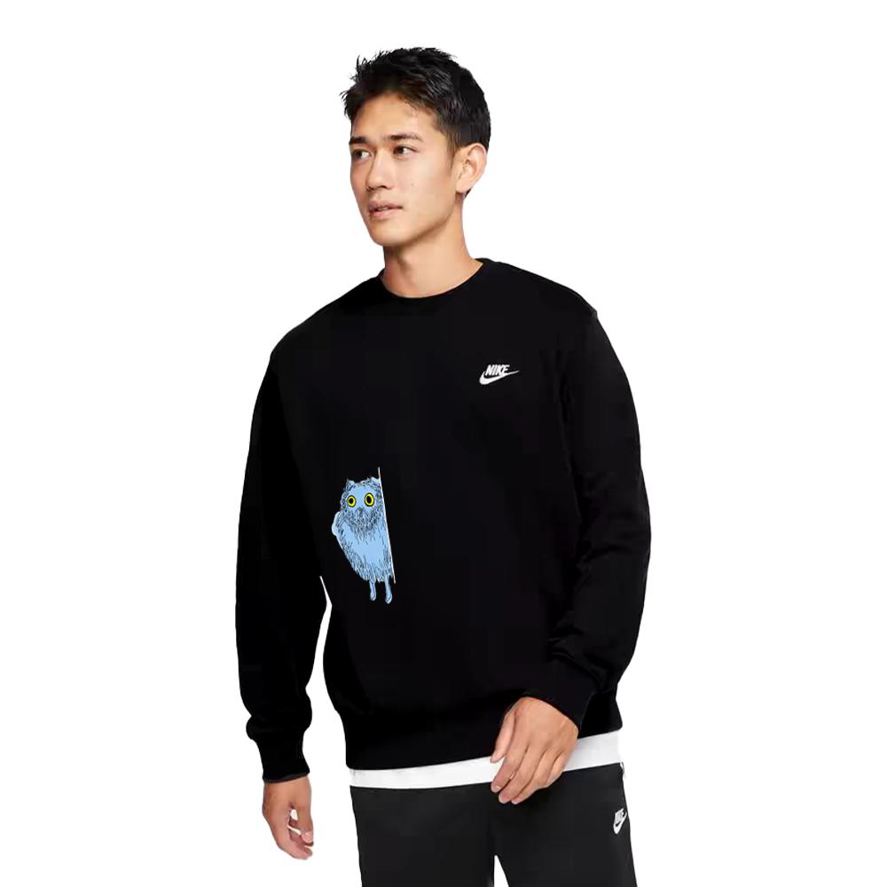 Nike Personalizowana Oddychająca Zewnętrzna Wszechstronna Bluza z Okrągłym Dekoltem i Nadrukiem z Logo Litery Unisex Bluza BV2667-010(TEAM1061-3.3.17)