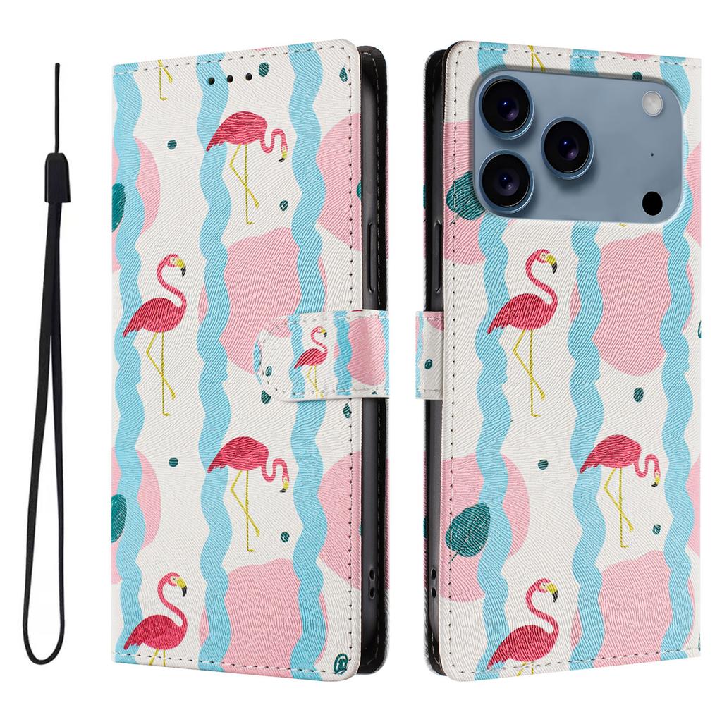 Printed Cartoon Magnetic Leather Wallet Case for IPhone 17 Air 16 16e 15 14 13 12 Mini 11 Pro XS XR Max Plus Cases Phone Cover