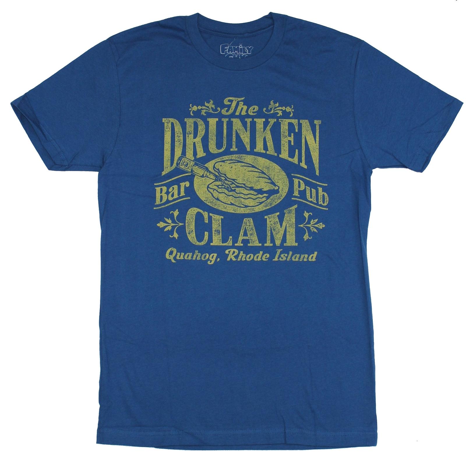 Family Guy Mens T-Shirt - The Drunken Clam Quahog Bar Pub S