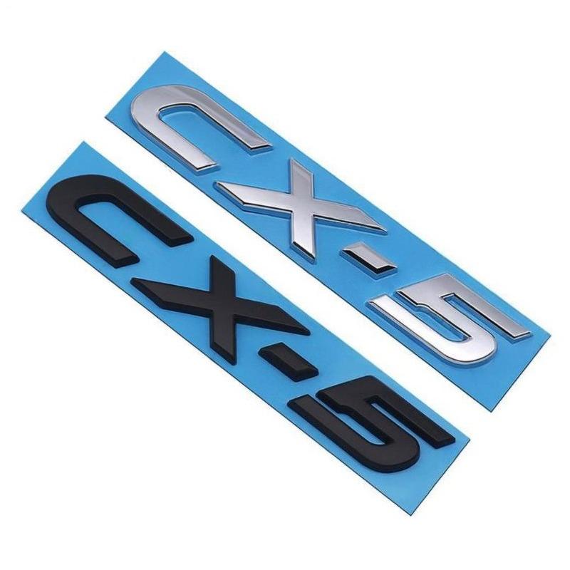 19X3.1CM for Mazda CX5 CX-5 3D Refitting Decals ABS Car Tail Letters Emblem Trunk Badge Stickers Decoration Accessories qhtnw11