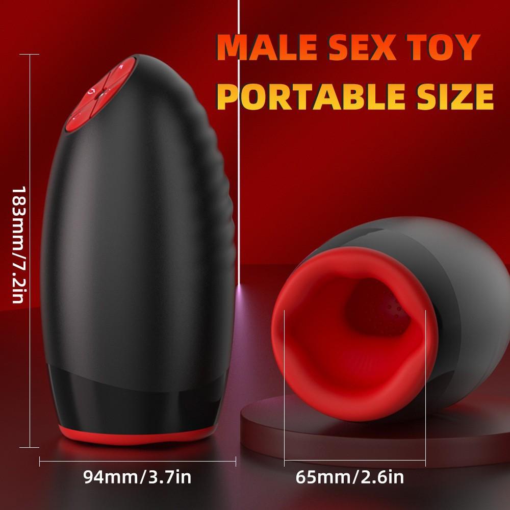 Męski Kubek Masturbacyjny Wygibujący się Ćwiczący Penisa Ssący Wibrator Obrotowy Masażer Penisa Dorosła Zabawka Seksualna