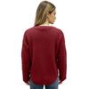 Women's V-Neck Cable Knit Long Sleeve Slim Fit Pullover Sweater