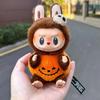Lababu Halloween Vinyl Pumpkin Monster Carnival Labubu Vinyl Plush Doll Pendant Desktop Ornament Periphery Gifts