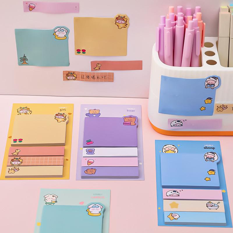 Adorable Animal Sticky Note Variety Pack - Surprise Inside!
