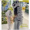 Hot Funny Plush Dinosaur Skeleton Costume Headpiece - Cosplay Party Outfit With Exoskeleton Design Dinosaur Suit Christmas Durable Gift