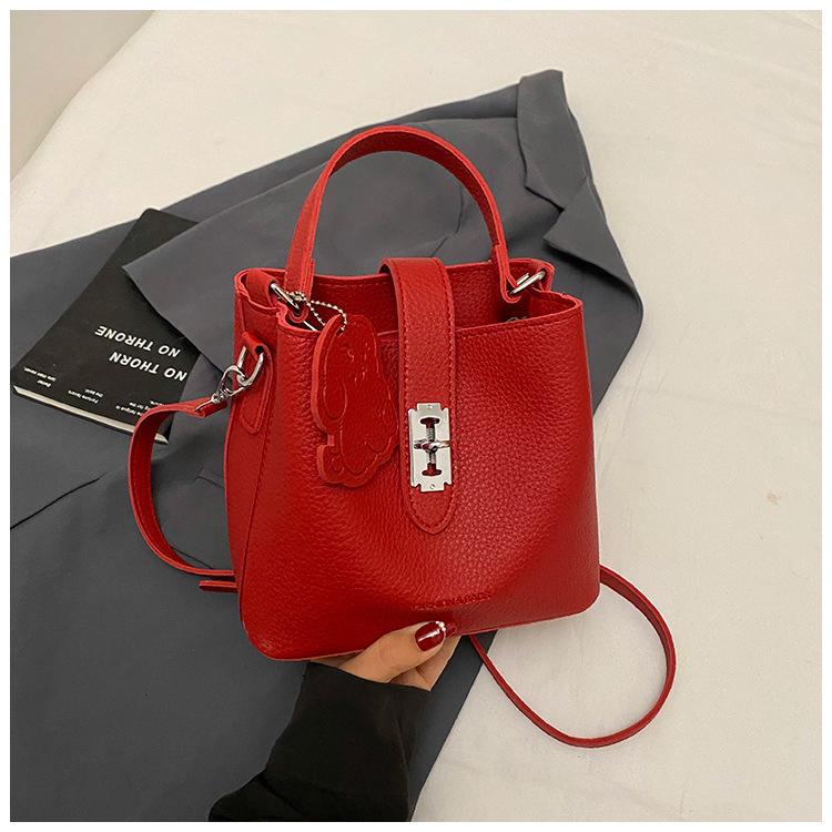 Spring and Summer Hand-held Bucket Bag, Women's High-end Texture, Fashionable and Versatile Crossbody Bag, Stylish Single Shoulder Women's Bag