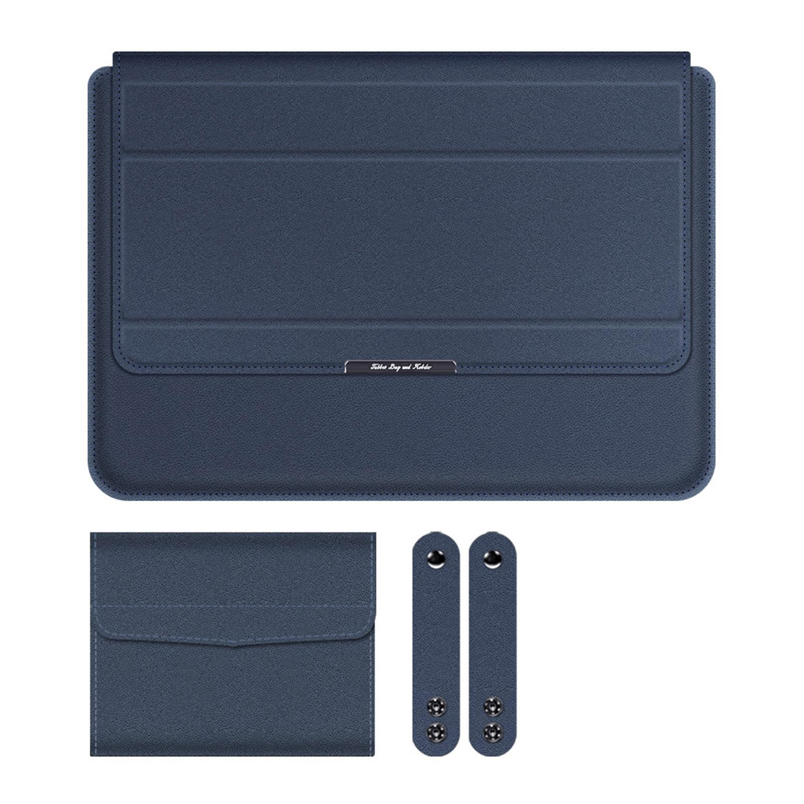 

11/12-дюймовый чехол для ноутбука 3 в 1, водонепроницаемый ПВХ, складная подставка, подставка для запястий, защитный чехол для ноутбука for 11-12 королевский синий