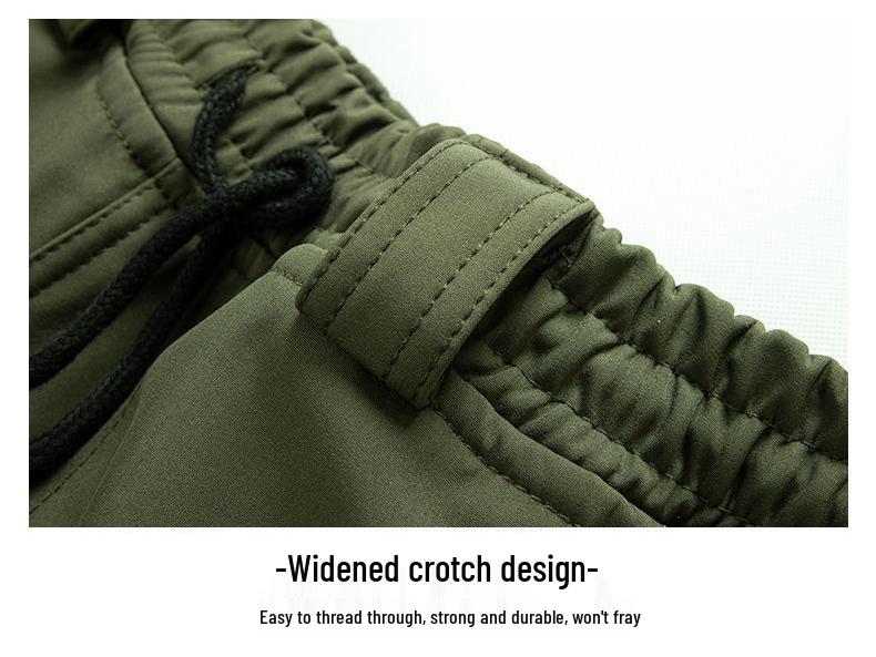 Men's Fleece-Lined Camouflage Workwear Set - Thick, Warm, Dirt & Wear-Resistant, Cold-Proof Cotton for Autumn/Winter.