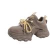 European station platform dad shoes women 2025 autumn new mesh breathable versatile increase casual sports shoes trend