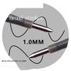 M&G 1.0mm Push-Button Gel Pen Refill Bold Line Black Quick-Drying Student Exam Practice Signature Pen