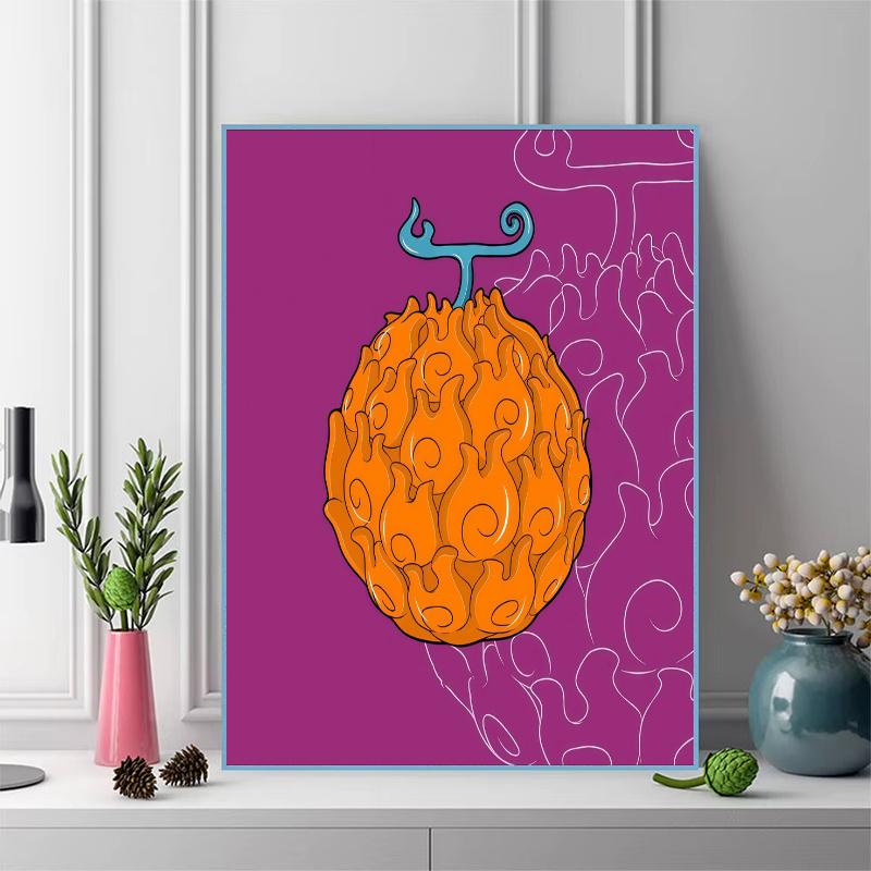 Devil Fruit 100% Round Full Drill 5D DIY Diamond Painting Embroidery Cross Stitch Rhinestone Decor
