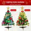 30/50/60cm Lit PVC Christmas Tree Set - Mini Desktop Holiday Decoration