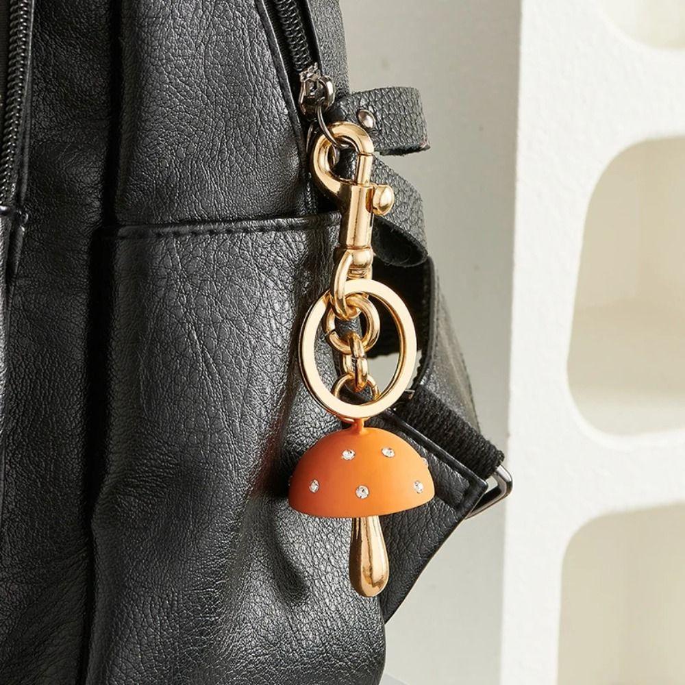 Bag Charm Women's Handbag Decor Exquisite Keychain Accessories Portable Mushroom Pendant  Gifts