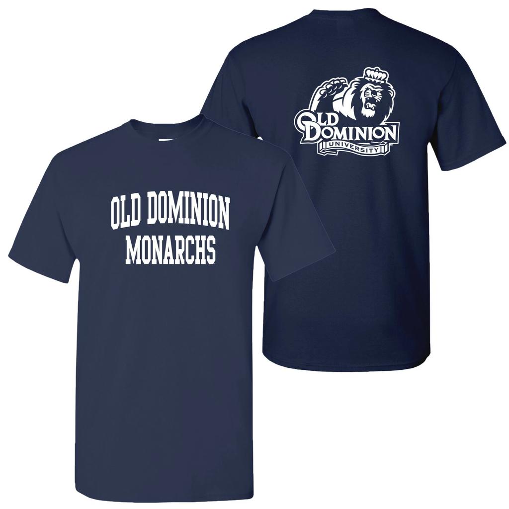 Old Dominion Monarchs Front and Back Print T-Shirt - Navy