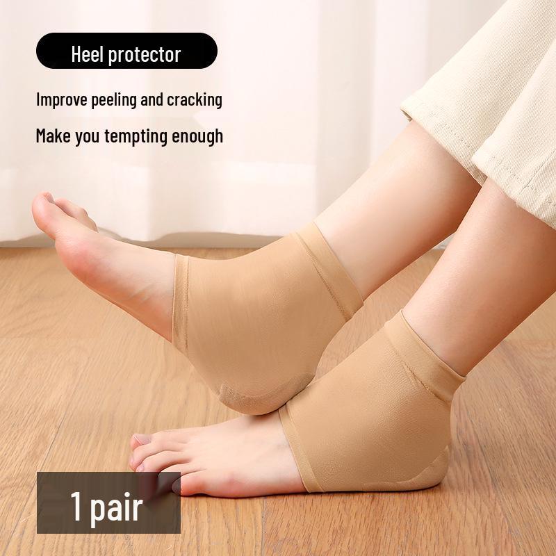

Heel Moisturizing Silicone Socks - Dry Cracked Foot Care & Protection