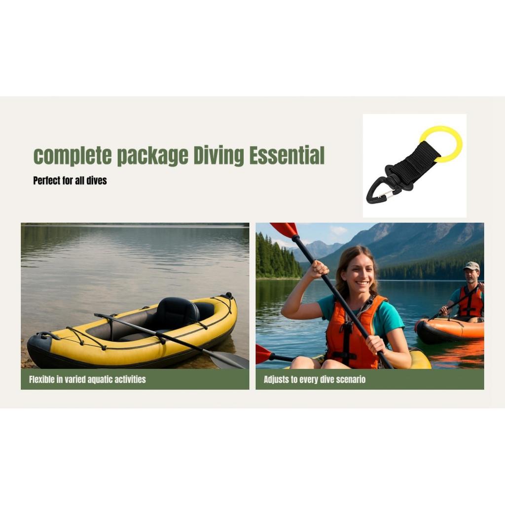 Compact Regulator Holder Retainer Clip Lanyard for Diving