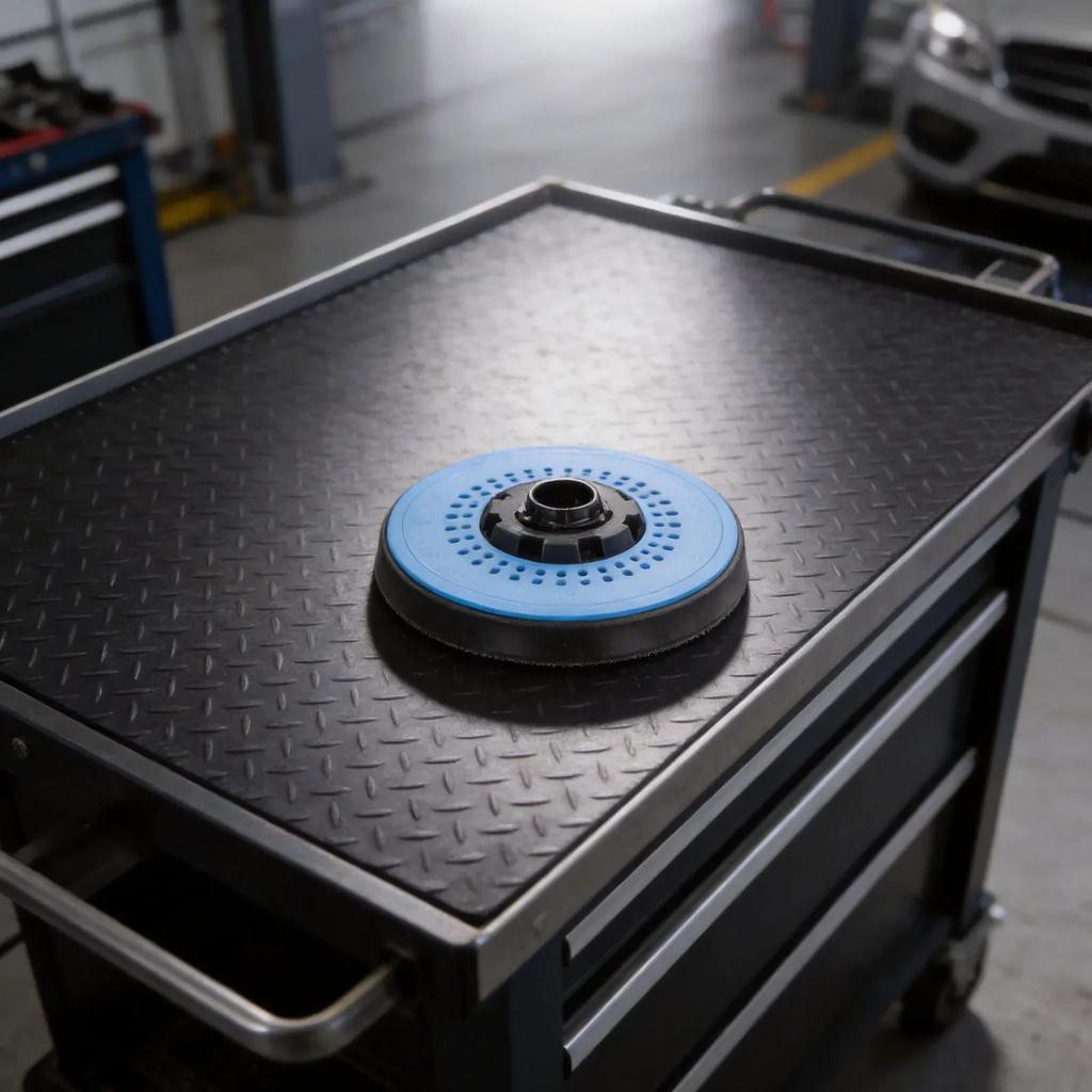 49 Holes Sanding Pad For Orbital Cooling Channels Hand Tool Set 49 Holes 5 Inch PU Material Pressure Resistance