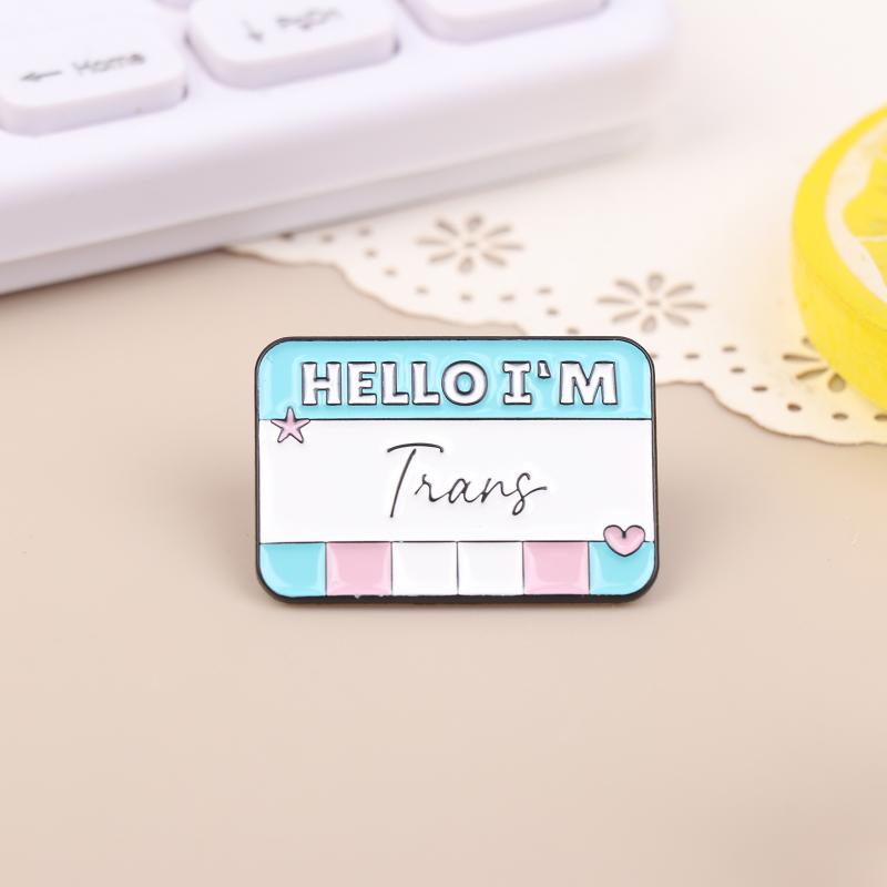 Funny Enamel Brooches Asexual Trans Gay Lesbian Pride Lapel Pins Cute Badges for Backpack Jacket Decoration