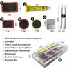 Bike Tire Repair Kit - Essential Tool for Cyclists with Patches, Metal Rasps, Tire Levers & Glue for On-the-Go Repairs
