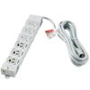 OAT-JPC63B Office Power Strip, 3m Extension Cord with Cover, 6 Outlets, Magnetic, and Pull-Out Protection