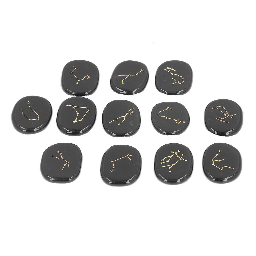 12Pcs Crystal Healing Stones Exquisite Lustre Polished Reiki Balancing Healing Crystals for