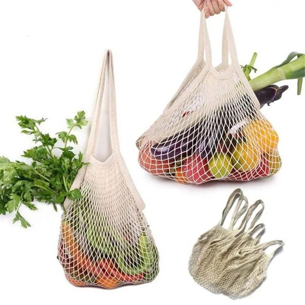 

5Pcs Portable Mesh Produce Bag Drawstring Home Bundle Pocket Premium Vegetable Container Grocery