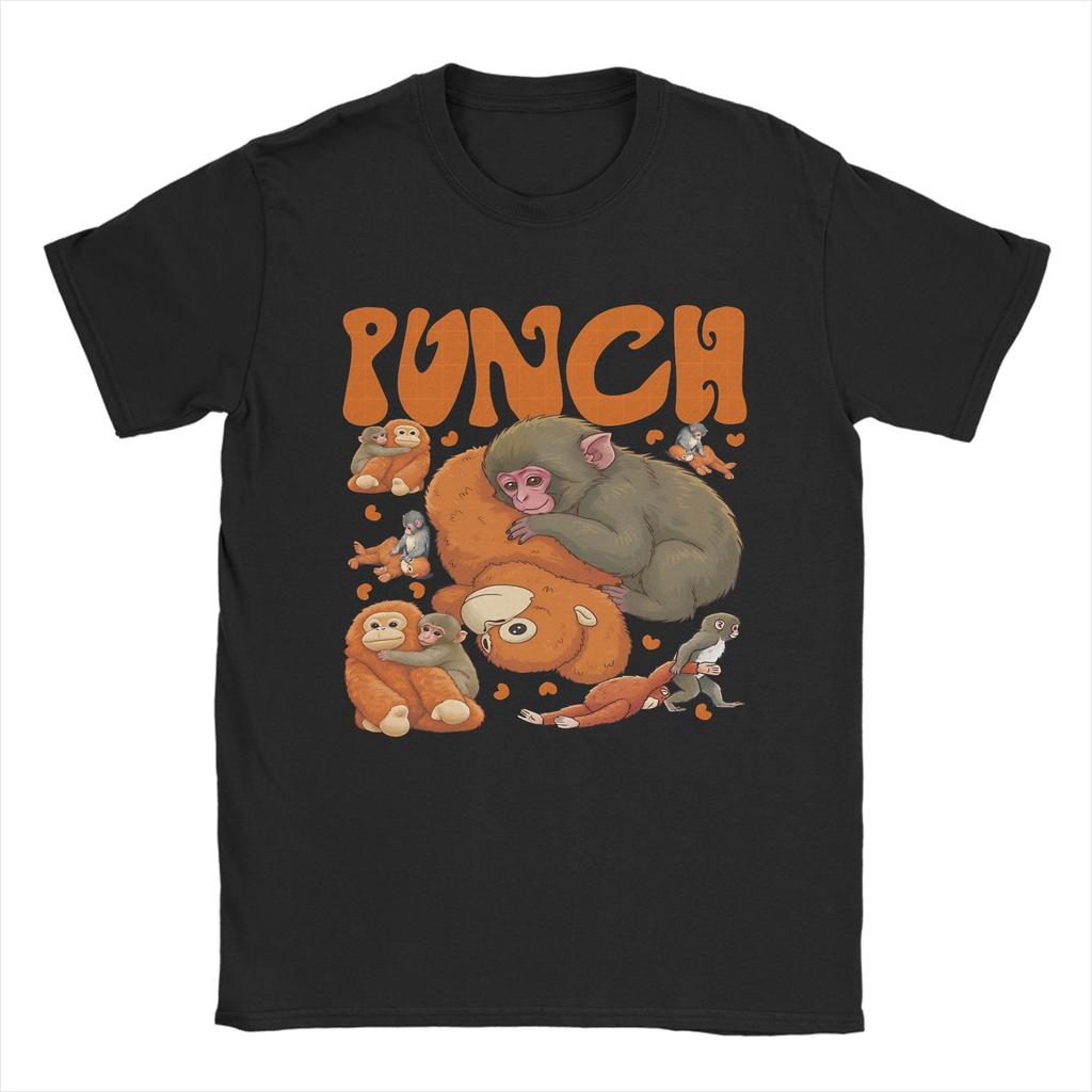 Punch Monkey T Shirt for Unisex Cotton Funny TShirts O Neck Tees Short Sleeve Clothes Summer