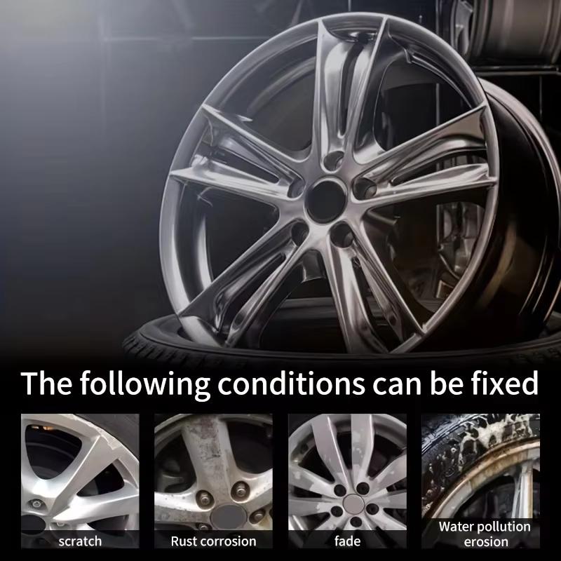Automobile wheel rim scratch reconditioning paste, tire rim scratch paint repair paste - aluminum alloy wheel hub repair