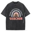 Family And Consumer Science Teacher Back To School Teach Plain Shirt Youth Casual Washed Clothes Mens T-shirt