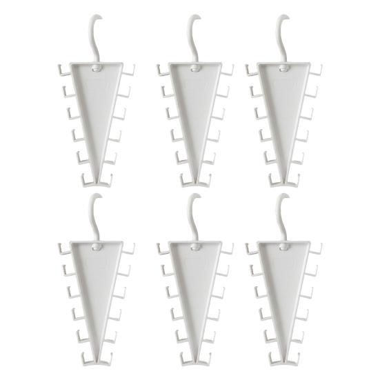 Vertical Storage Organizer V Shaped Double-Sided Closet Organizer, 360 Degree Rotating Multi-Layer Hanger, with Bedroom 12 Non-Slip Hooks Rack,