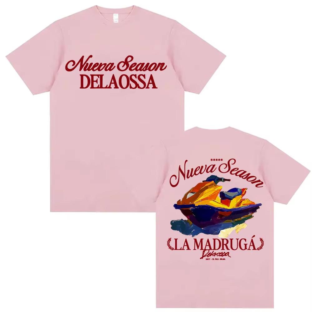 Rapper Delaossa NUEVA SEASON La Madruga Merch Tshirts Men Women Fashion Vintage Style Short Sleeve Springsummer Streetwear