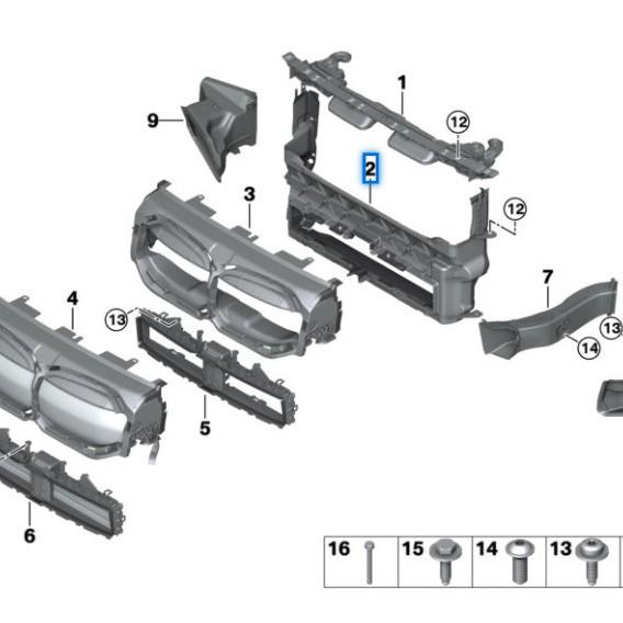 Luftkanalrahmen für BMW 1er F40