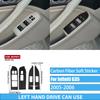 Real Carbon Fiber Car Accessories Dashboard Gear Shift Decorative Trim Cover Soft Sticker For Infiniti G35 V35 CV35 2005-2006