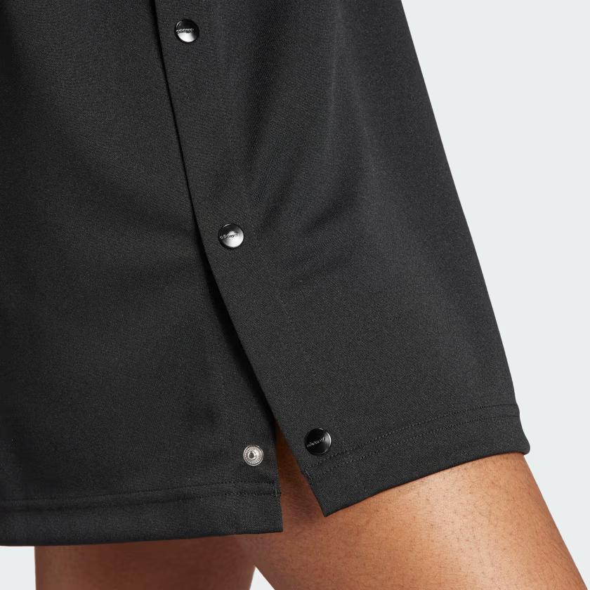 Adidas Originals Solid Color V-Neck Sports Casual Midi Sleeveless Dress Women Dresses Black IS5262