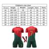 Kids Portugal Ronaldo Football Jersey Set Red - Youth Soccer Training Match Kit - Rosu
