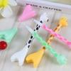 10pcs 0.5mm Creative Giraffe Gel Pen Cartoon Deer Shape Pen Cute Stationery Writing Tool Water-based Pen