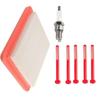 4 Pieces Air Filter Kit Replacement For Honda GCV170 GCV190 Engines Lawn Mower Generator Maintenance Tool With Spark Stop