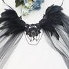 Feathers Cape Halloween Cosplay Cape Costume Retro Cosplay Cloak for Women Ladies Event Organizers Stage Performance School