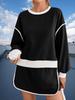 Women's Two Piece Oversized Crop Sweatshirt and High Waist Skirt Set Tennis Running Sport Outfit
