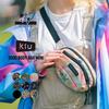KiU 300D Mini Body Waterproof and Shoulder Waist Waist Bright Tiger Bag, Water-Repellent, Unisex, Bag, Pouch, Bag, Stylish, Casual, Outdoor, Festival,