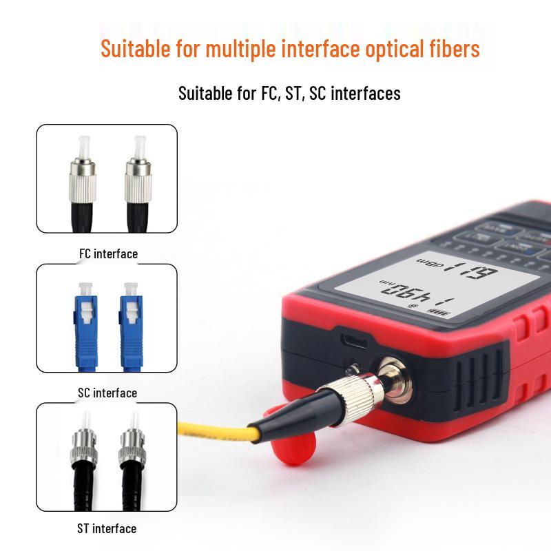 Shrew NF-908L Rechargeable Optical Power Meter & Red Light Pen Fiber Optic Test Tool