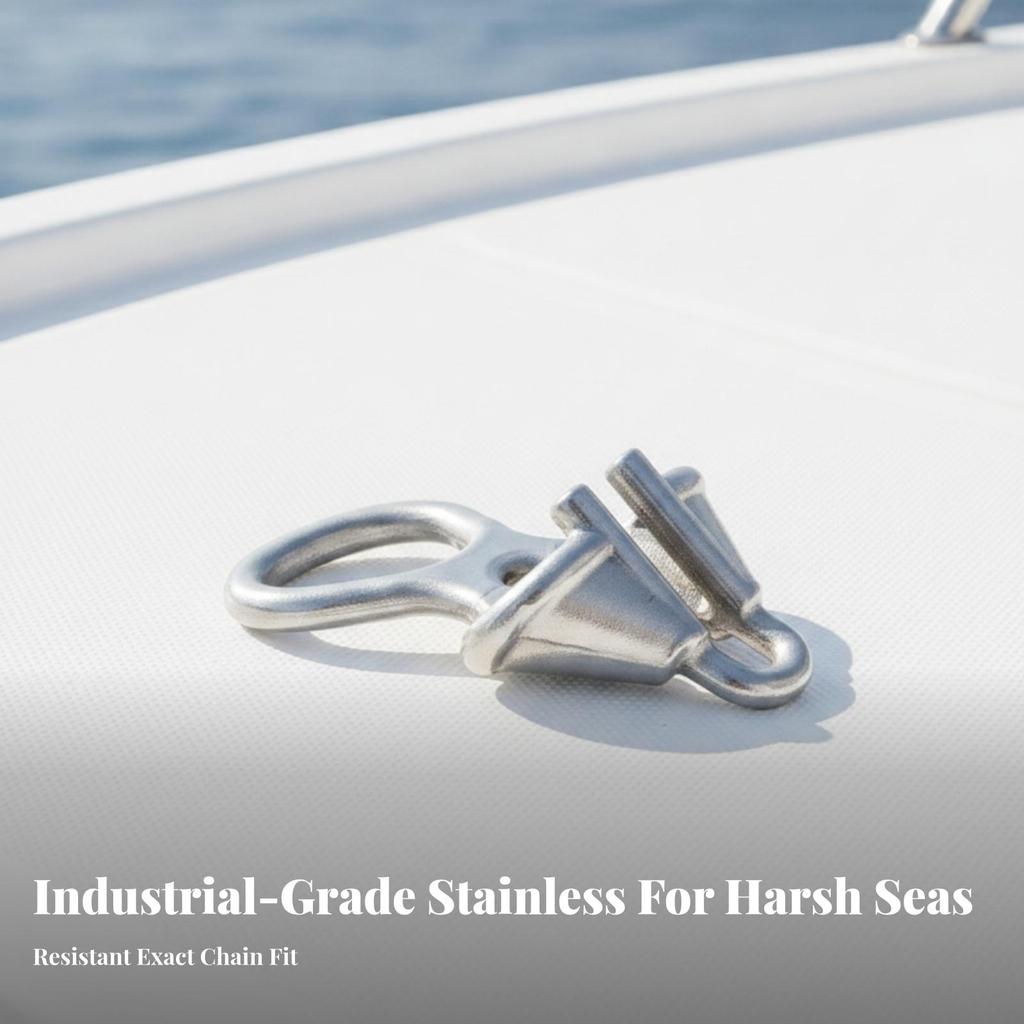 Anchor Chain Stopper Polished Compact for Yachts