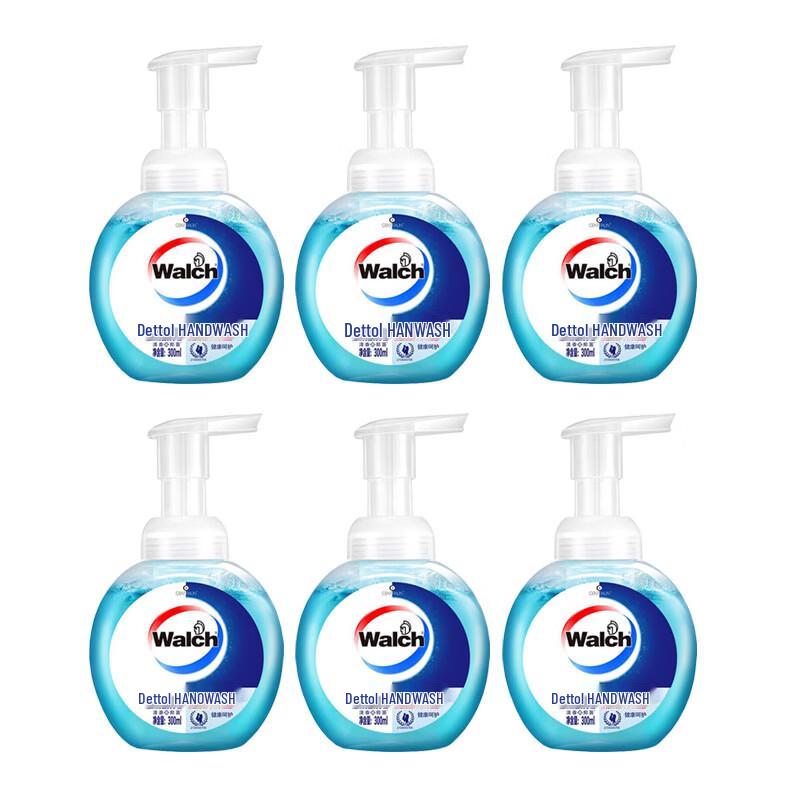 Walch Fresh Scent Antibacterial Foaming Hand Wash (6 x 300ml)