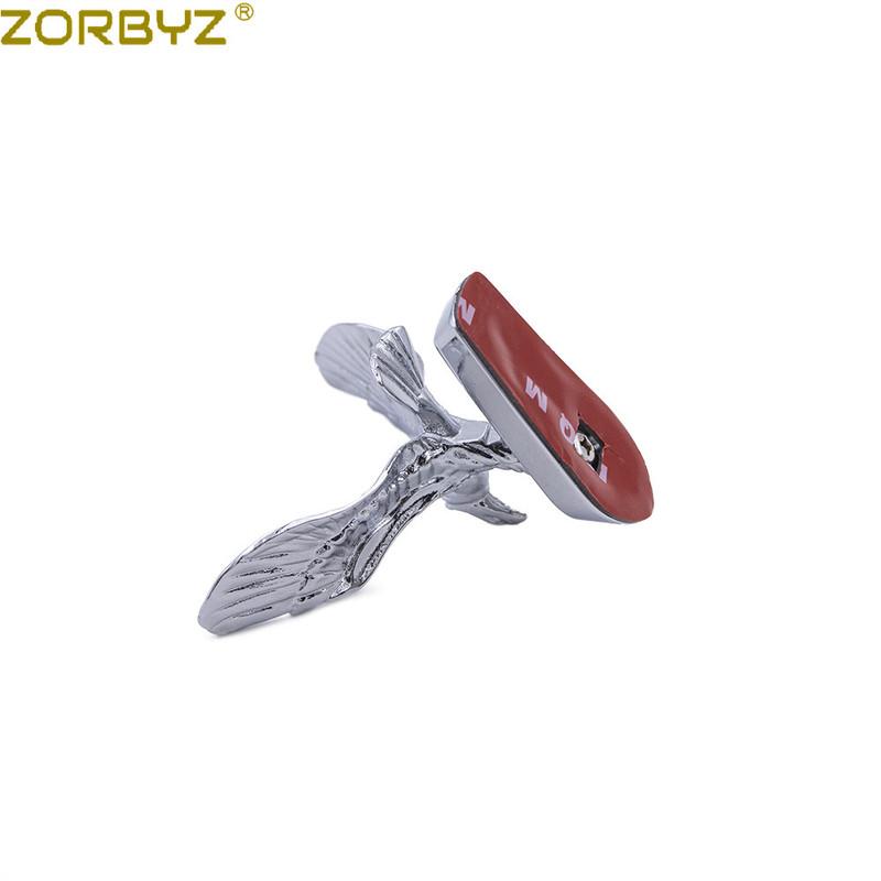 ZORBYZ Universal Motorcycle Alloy Front Fender Eagle Head Scooter Mud Guard Ornament For Harley Chopper Bobber Custom