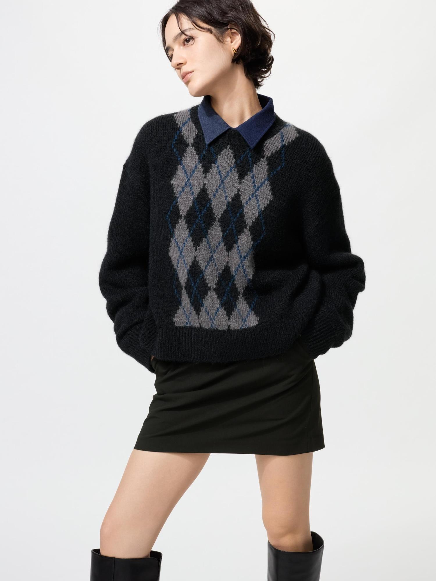 Uniqlo Пушистый свитшот 09 BLACKWOMEN 3XL 6744₽