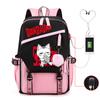 New Dandadan Peripheral School Bag Fashion College Wind Large Capacity Leisure Student USB Backpack