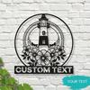Custom Lighthouse Metal Wall Art Personalized Hot Sale for Home Office Christmas New Year Decor