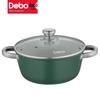 Debo Maifan Stone Soup Pot with Visible Lid - 22cm
